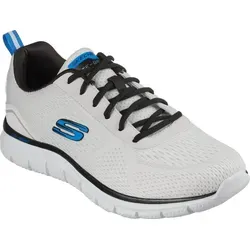 Skechers Track - Ripkent - Weiß Schwarz - Größe 47.5 - Sneaker für Herren mit weichem Mesh-Obermaterial und Memory Foam Einlegesohle für höchsten Tragekomfort. Ideal für Sport und Freizeit, waschbar und leicht.