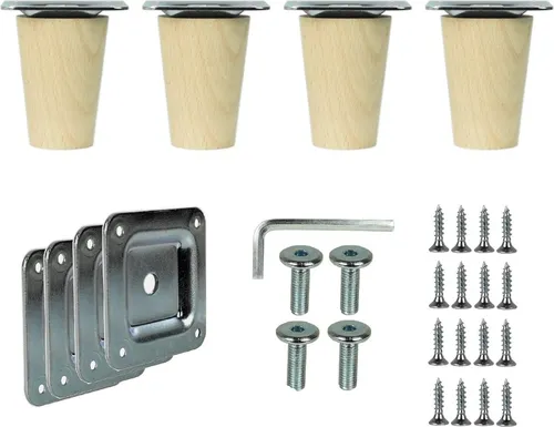 Holzfüße gerade 6cm