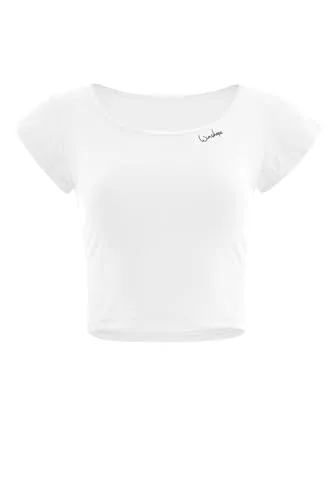 Winshape Crop-Top AET137LS Functional Light und Soft Cropped in Weiß XL - Modisches Shirt in ivory mit Rundhalsausschnitt und Kurzarm, ideal für aktive Tage – leicht und angenehm zu tragen.