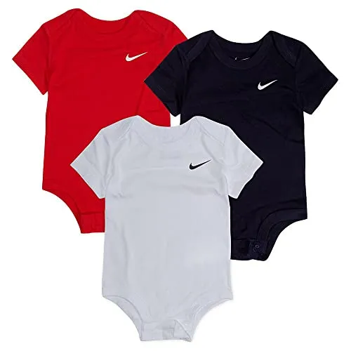 Nike Baby 3Pk Swoosh Body, Obsidian, 0/3 Monate