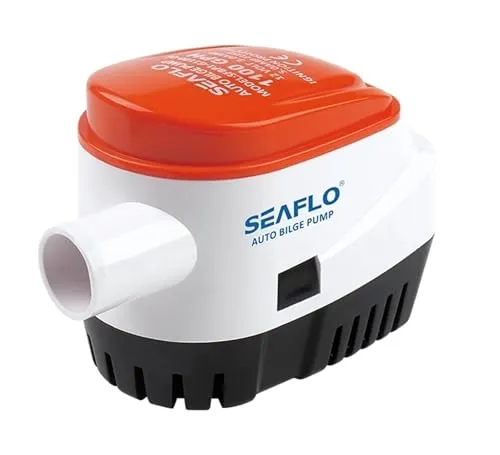 LIGHTEU SEAFLO Automatische Tauch-Bilgenwasserpumpe für Boote, 12 V, Auto mit Schwimmerschalter 1100 GPH