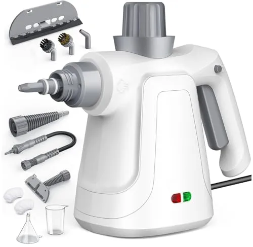 Dampfreiniger Handgerät, 400ml Handdampfreiniger Steam Cleaner Dampfreiniger FüR Alles Auto Fenster Fliesen Bad Badezimmer Sofa Hochdruck, 3,2 Bar