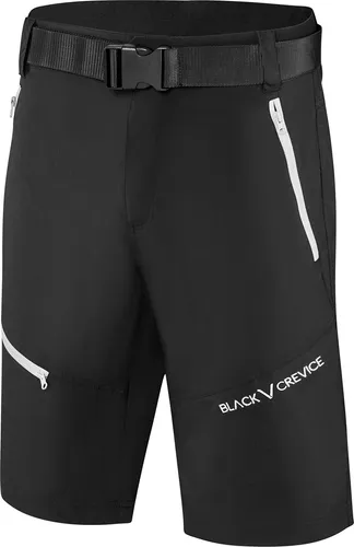 Herren Trekkingshorts | kurze Wanderhose | Schwarz I Größe XXL