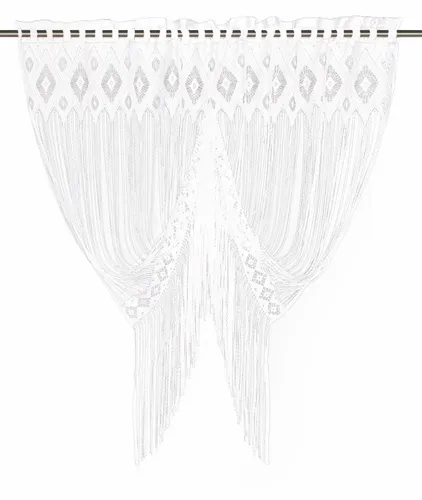 Neusser Collection Fadenstore Adela weiß, 125 x 120 cm in weiß von Neusser Collection