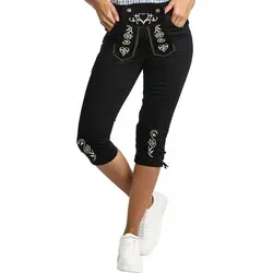 Steigenhöfer Trachtenjeans Damen Shorts im Lederhosen Look von Steigenhöfer Manufaktur
