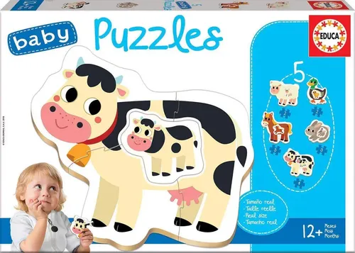 Educa Puzzle. Baby Puzzles the Farm 2x2/2x3/4 Teile