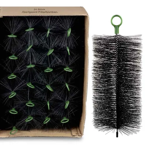 Stück Filterbürsten 30 x 15 cm schwarz gewellt - Koi Teich Filter Brush 24