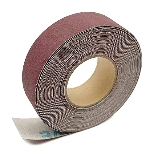 Körnung Schleifpapier Rollen 2,5 cm x 8m Schmirgelpapier Aluminiumoxid Sandpaper Roll Emery Cloth für Holzmöbel Finishing Metall Schleifen Automotive Polieren 320