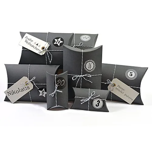 Frau WUNDERVoll® Adventskalender HoHoHo, grau von Frau Wundervoll