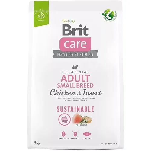 BRIT Care Dog Sustainable Adult Small Breed mit Huhn und Insekten 7 kg