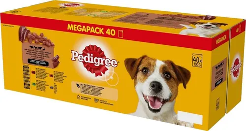 PEDIGREE Soßentütchen Lamm/Ente/Rind - Nassfutter für Hunde - 40x1 4770608261283