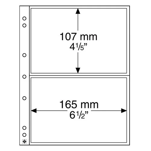 Münzhüllen NUMIS, 2er Einteilung, 10er Pack