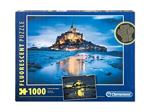 Clementoni Fluorescent Puzzle Le Mont Saint Michel 1000 Teile