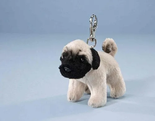 Schlüsselanhänger Plüsch Mops