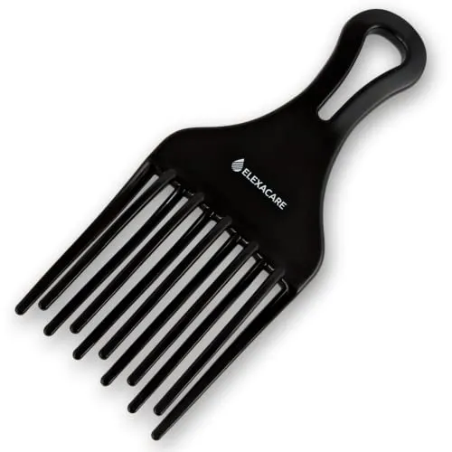 ELEXACARE Afrokamm 2 Stk, grobzinkig, weit gezahnt, Lockenkamm lange Haare