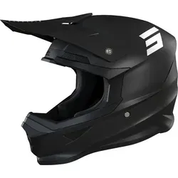 Shot Furious Solid 2.0 Motocross Helm, schwarz, Größe XL - Robuster Motocross Helm mit SRS verstärkter Schale und optimaler Belüftung. Ideal für anspruchsvolle Fahrer, die Sicherheit und Komfort suchen.