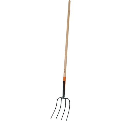 SIENA GARDEN Dunggabel 4 Zinken mit Stiel 135 cm - Hochwertige Spatengabel mit 4 Zinken und 135 cm langem FSC®-Eschenholzstiel, ideal für Gartenarbeit und langlebig durch robusten Stahl.