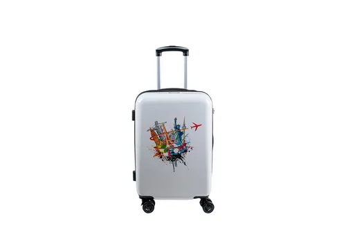 Crosstravel Hartschalen-Trolley Voyage S/M/L, 4 Rollen in weiß von Crosstravel