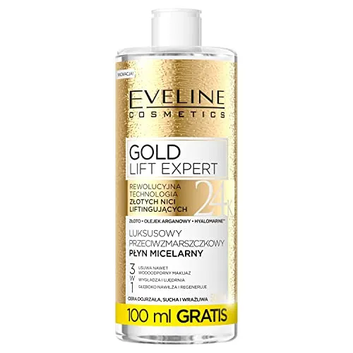 Eveline Cosmetics Gold Lift Expert reinigendes Mizellenwasser für reife Haut 500 ml