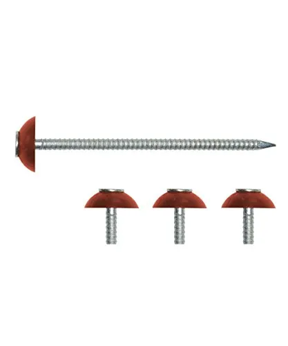 Super-S Nägel für Bitumenwellplatten 2,8x70 mm Rot Pack 200 Stück