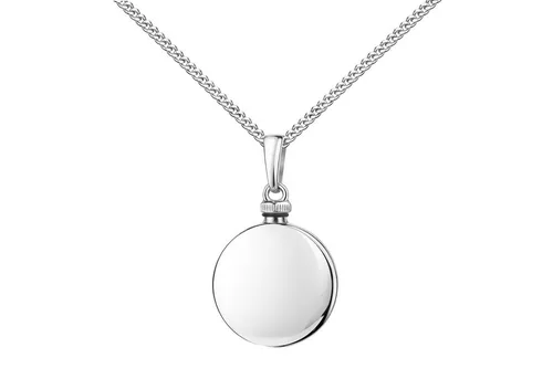 JEVELION Kette mit Anhänger Ascheschmuck Anhänger für Asche und kleine Andenken zum Befüllen (Aschekette, für Damen und Mädchen), Urnenanhänger mit Kette Sterlingsilber - Länge wählbar 36 - 70 cm