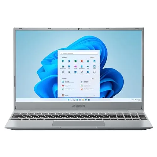 MEDION E15303 39,6 cm (15,6 Zoll) Full HD Notebook (AMD Ryzen 7 4700U, 8GB DDR4 RAM, 512GB SSD, Webcam, Win 10 Home)