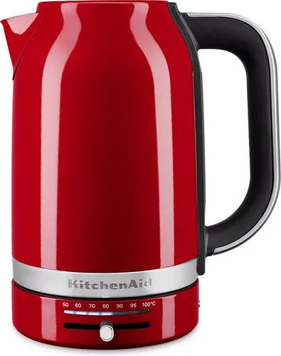 KitchenAid 5KEK1701EER Empire Rot Wasserkocher - Wasserkocher mit 7 Temperaturstufen für perfekte Teezubereitung, 1,7 Liter Fassungsvermögen und Warmhaltefunktion für optimalen Genuss.