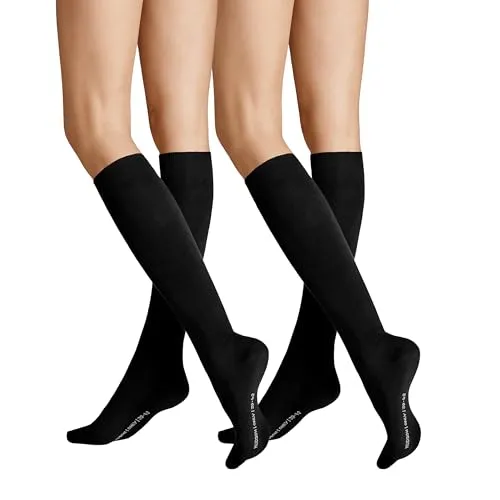 Hudson Damen Kniestrümpfe Only 2-Pack wärmend Black 0005 39-42