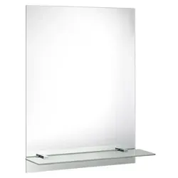 Spiegel mit Ablage 60x80cm – Praktische Wandlösung - Stylischer Spiegel mit Ablage (60x80 cm) für zusätzlichen Stauraum. Ideal für Flur oder Badezimmer, bietet er eine praktische Lösung für Ihre Bedürfnisse.