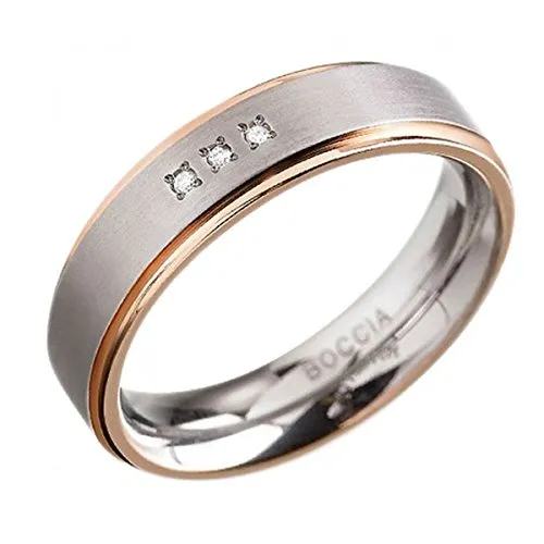 Boccia Damen-Ring Titan mit Diamant (0.03 ct) von Boccia Titanium