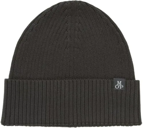 Marc O'Polo Beanie - Modische Strickmütze - Stylische Beanie aus 100% Baumwolle, ideal für kalte Tage. Die dehnbare Mütze in Broken Graphite hält warm und ist perfekt kombinierbar.