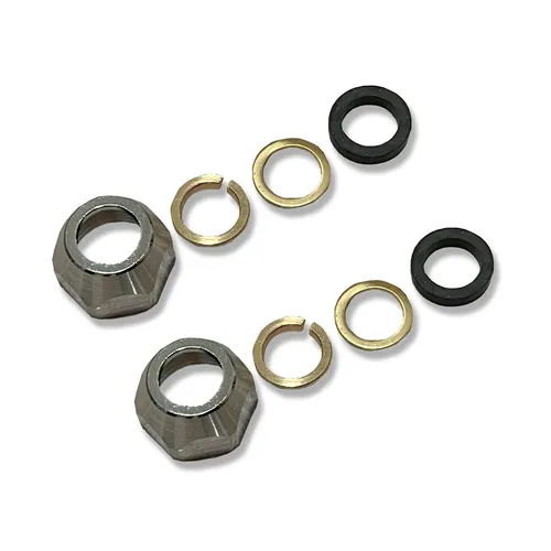 Quetschverschraubung ⅜ Zoll IG x 10mm Fitting Messing verchromt 2 Stück Sanitär