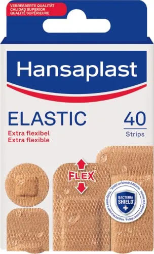 Hansaplast Elastic Dressings - 40 Units in 4 Sizes