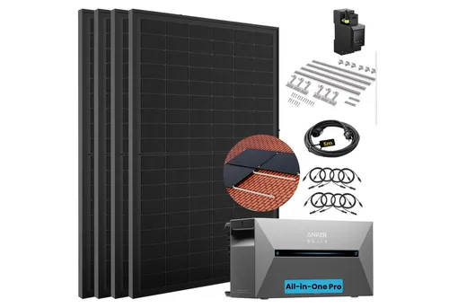 SolarMars Balkonkraftwerk mit Speicher Anker Solix Solarbank 2 E1600 Pro, 1800 W - Balkonkraftwerk mit 4 Solarmodulen (450 W), 1800 W Gesamtleistung und 1000W-Notstromversorgung. Hohe Effizienz, einfache Installation und smarte Überwachung für nachhaltige Energie.