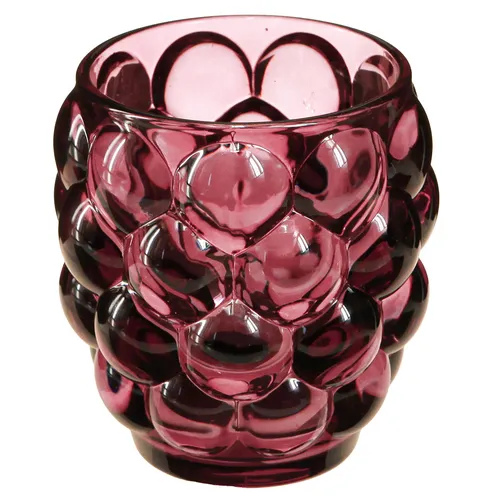 Windlicht Berry Glas Deko Teelichthalter Ø9cm H9,5cm Skandi Design 4er Set, 4