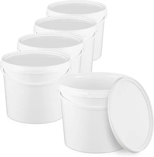 BenBow Eimer mit Deckel 10l in weiß von BENBOW