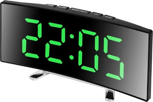 LED-Digitaler Wecker mit Snooze-Funktion in grün von Xdovet