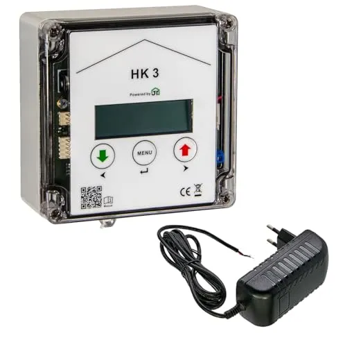 Hühnerklappe HK3 mit integrierter Schaltung für Anlocklicht