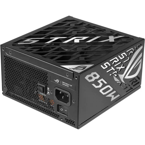 ROG Strix 850W Platinum Netzteil - Hochwertiges 850W Netzteil mit 80 Plus Platinum Effizienz, voll modularen Kabeln und Zero RPM Mode für leisen Betrieb – ideal für leistungsstarke Gaming-Systeme.