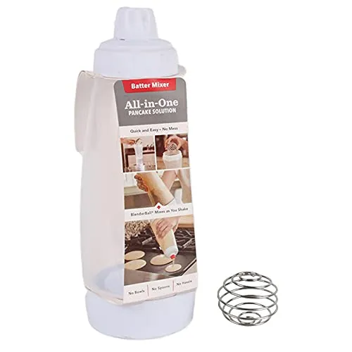 Teigspender Quetschflasche mit Deckel und Skala Teigmixe Dosierflasche Mehrzweck Condiment Flaschen Kein Leck,Große Einfüll-Öffnung,Einhand-Bedienung,für Pancakes,Muffins,Poffertjes,Crepes und Waffeln