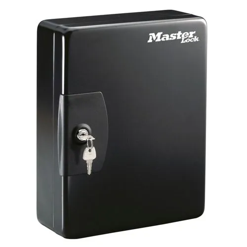 Master Lock Schlüsselkasten KB-50ML für 50 Schlüssel - Technik: Mittelgroßer Schlüsselkasten aus Stahl mit farbkodierten Anhängern für schnelle Auffindbarkeit der Schlüssel.
