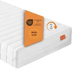 Sleepling Komfort-Kaltschaummatratze 90 x 200 cm - Matratze mit waschbarem Bezug und Ökotex 100, ideal für Allergiker. Wendematratze mit Härtegraden 2 und 3 für optimalen Schlafkomfort.