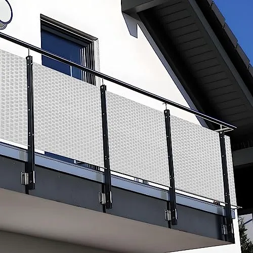 NYVI Polyrattan Balkon Sichtschutz Privafence in weiß von NYVI