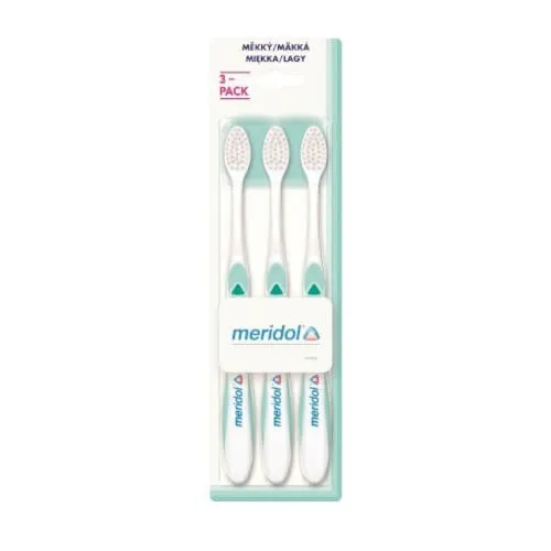 Meridol Gum Protection Soft Zahnbürste 3er Set - Meridol Gum Protection Soft Zahnbürste im 3er Set, ideal für sanfte Pflege von Zähnen und Zahnfleisch. Effektive Entfernung von Zahnbelag für eine gründliche Mundhygiene.