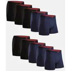 BAMBOO TRUNKS - 10-Pack - Schwarz | Marineblau - XL - Hochwertige Herren Boxershorts aus Bambusfasern für optimalen Tragekomfort. Ideal für Alltag und Sport, schweißableitend und langlebig. OEKO-TEX® zertifiziert.