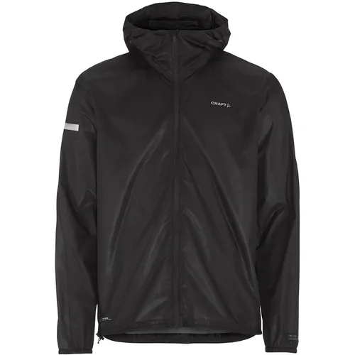 Craft Herren Pro Hydro Lightweight Jacket schwarz – Leichte Laufjacke - Die Craft Pro Hydro Lightweight Jacket bietet optimalen Wetterschutz bei Wind und Regen, ohne das Gewicht zu erhöhen. Ideal für ambitionierte Läufer, die auch bei widrigen Bedingungen trainieren möchten.