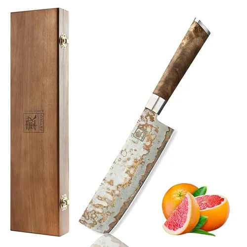 zayiko MysticMagma Nakiri Damastmesser