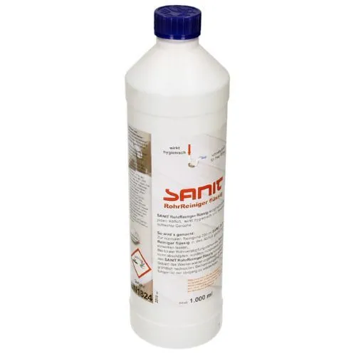 Sanit Reiniger Rohrreiniger 1L - Effektiver Abflussreiniger - Reinigungskonzentrate für verstopfte Rohre, leistungsstarke flüssige Formel für schnelle und gründliche Reinigung.