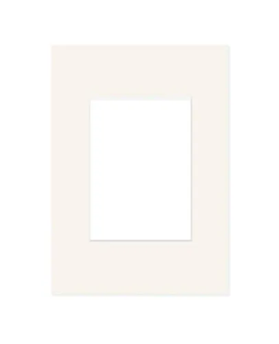 DEHA Design Passepartout Karton 29,7x42 cm (DIN A3) für Bilder im Format 21x29,7 cm (DIN A4), Elfenbein