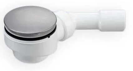 Ablaufgarnitur Typ B für Duschtassen mit 90mm Ablaufloch - 45° Ablaufbogen